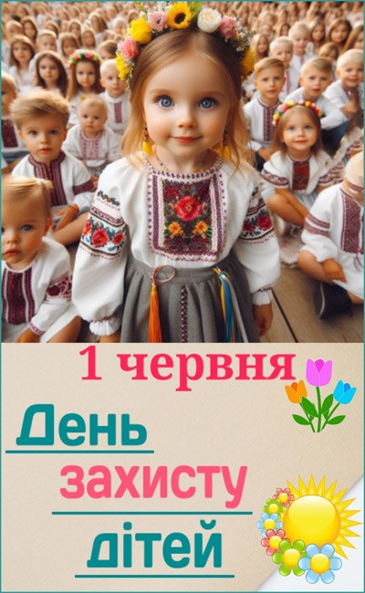 красива картинка з Днем захисту дітей